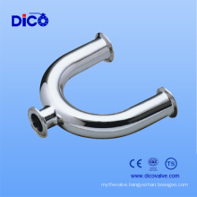 Food Grade U Type Welding Tee for Sanitary Stainless Steel